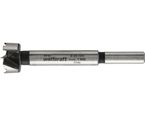 Freză Forstner Wolfcraft Ø20 mm, prindere Ø8 mm | HORNBACH
