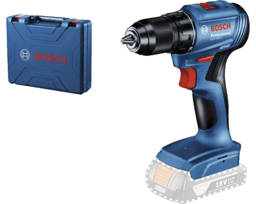 Mașină de găurit și înșurubat pe acumulator Bosch GSR 185 Li-Solo 18V 500 r/min, fără acumulator și încărcător, incl. cutie Mașină de găurit și înșurubat cu acumulator Bosch cu valiză de transport