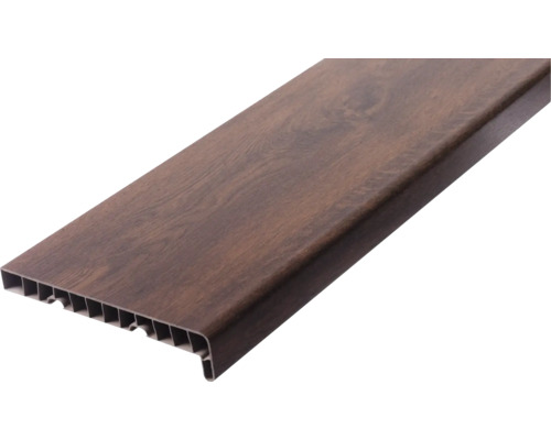 Glaf de fereastră din plastic cu decor de lemn