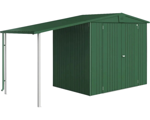 Acoperiș lateral pentru magazie Biohort Europa 2/3/4A metal 150x156 cm verde Șopron de grădină cu baldachin pentru depozitarea uneltelor și sculelor de grădină