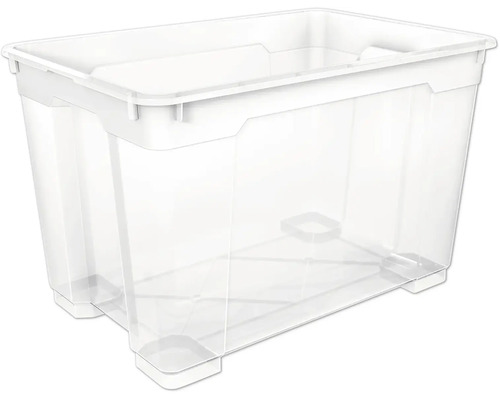 Cutie depozitare plastic fără capac Cargo Point XL 60 L 349x378x565 mm transparentă Cutie de depozitare transparentă din plastic