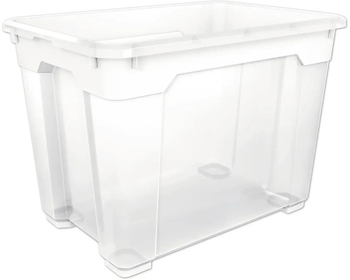 Cutie depozitare plastic fără capac Cargo Point S 18 L 264x256x368 mm transparentă Cutie de depozitare din plastic