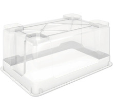 Cutie transparentă de depozitare din plastic cu capac