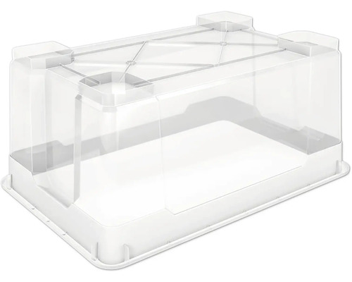 Cutie transparentă de depozitare din plastic cu capac