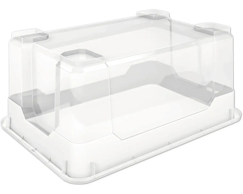 Cutie transparentă cu capac