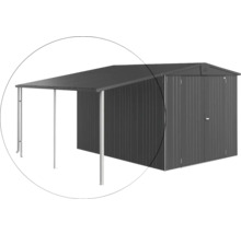Cabină metalică de grădină cu adăpost