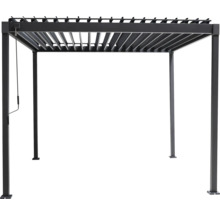 Pergolă metalică cu lamele reglabile pentru grădină