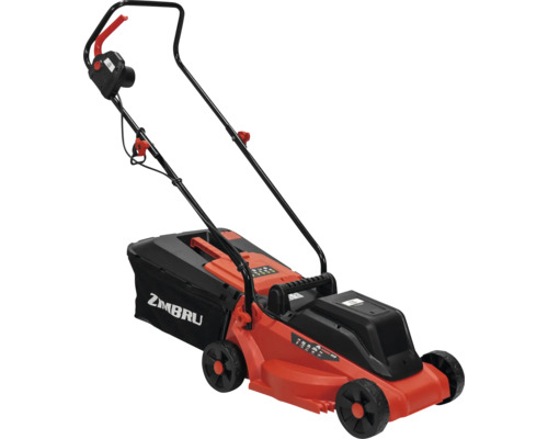 Mașină de tuns iarba electrică Ruris Zimbru 777 1,2kW 240V, lățime de tăiere 32cm, pentru până la 1000 m² Mașină de tuns iarba cu acumulator cu coș de colectare