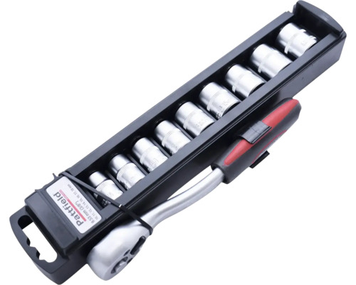 Set chei tubulare Pattfield cu clichet și tubulare