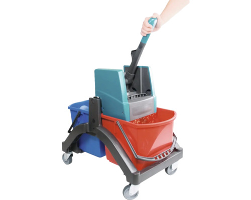 Cărucior de curățenie cu găleată și sistem de stoarcere