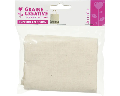 Sac din material textil Graine Creative din bumbac, 375 x 420 milimetri