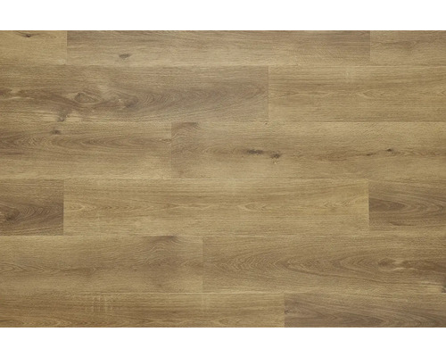 Prim-plan cu o podea laminată cu aspect de lemn.