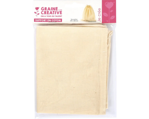Sac din bumbac Graine Creative, 240 x 290 mm