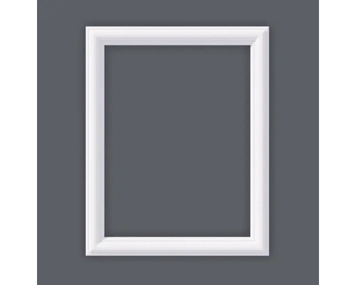 Baghetă decorativă duropolimer DP1-39, set 4 buc. - 2x39 cm, 2x59 cm Ramă foto albă