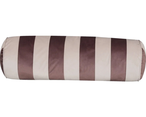 Pernă pentru gât model dungi roz/bordo 20x60 cm Pernă cilindrică cu dungi