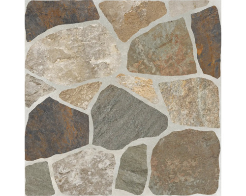 Placă decorativă de podea cu aspect de piatră pentru interior