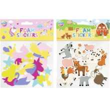 Autocolante din spumă cu motive de unicorn și animale de fermă