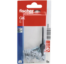 Set dibluri gips-carton Fischer GK cu șuruburi și instrument de montaj