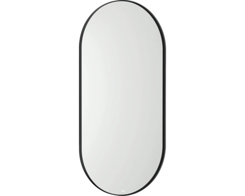 Oglindă baie cu LED ovală Roca Luna 45x90 cm Oglindă ovală cu ramă