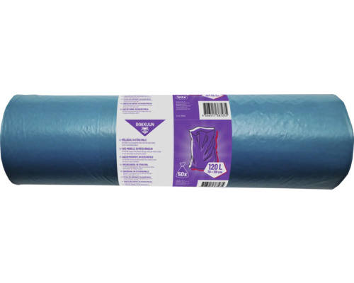 Saci menajeri 120L 70x110 cm, rolă 50 bucăți Rola saci de gunoi cu 50 de bucăți, capacitate 120 litri