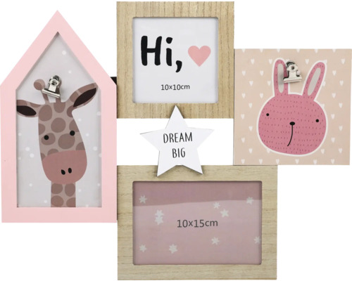 Colaj ramă foto cu motive animale