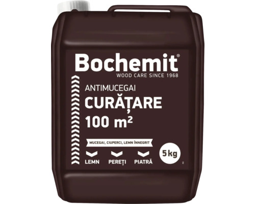 Soluție antimucegai & curățare lemn înnegrit Bochemit 5 kg Bochemit produs pentru protecția lemnului pentru curățare până la 100 metri pătrați, bidon de 5 kilograme