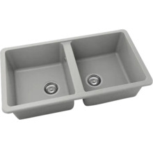 Chiuvetă cu două cuve și scurgere