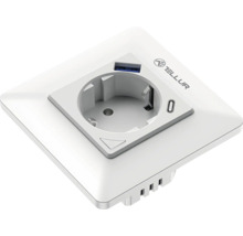Priză cu port USB și logo Tellur