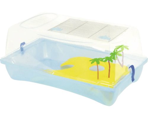 Bazin pentru animale mici cu capac și insulă