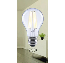 Bec LED transparent cu 2700 Kelvin