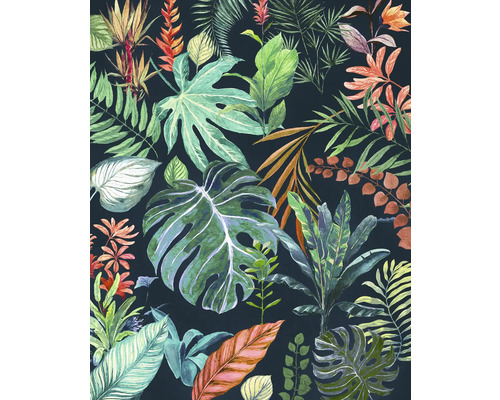 Ilustrație cu diverse frunze tropicale