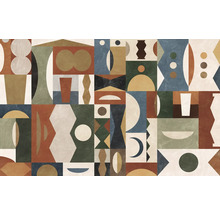 Imagine de perete cu forme și modele geometrice abstracte.