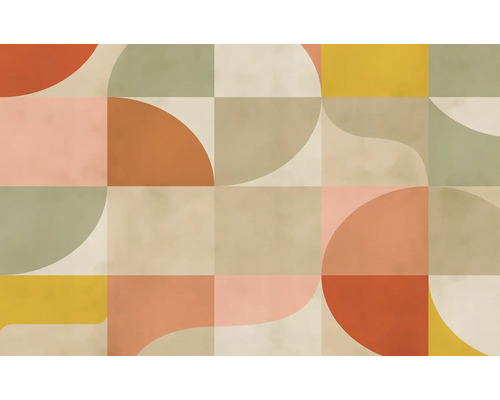 Model grafic cu forme geometrice pentru decorarea pereților