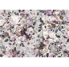 Tapetă florală cu model de trandafiri și bujori