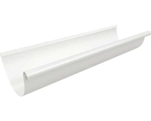 Jgheab metalic PRECIT 3 m Ø 125 mm alb RAL 9010 Canal de scurgere din plastic