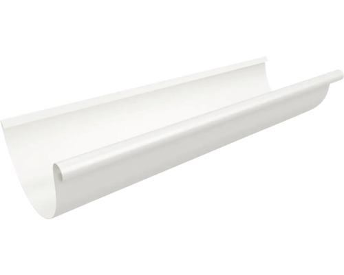 Jgheab metalic PRECIT 2 m Ø 125 mm alb RAL 9010 Canal de scurgere din plastic