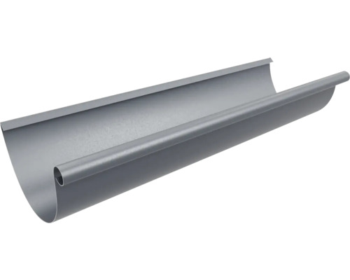 Jgheab metalic PRECIT 3 m Ø 125 mm gri RAL 7024 Canal de scurgere metalic