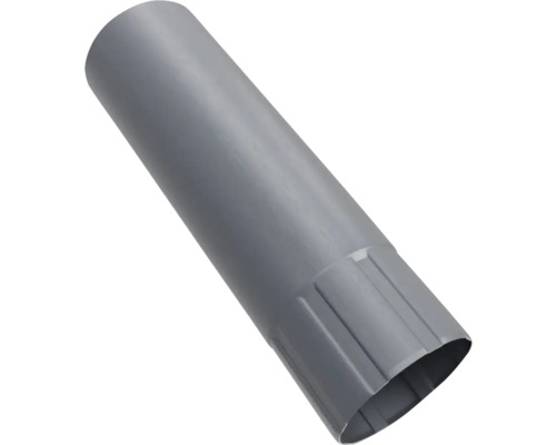Burlan metalic PRECIT 2 m Ø 90 mm gri RAL 7024 Țeavă de scurgere gri din plastic