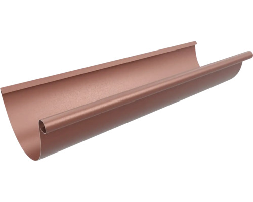 Jgheab metalic PRECIT 3 m Ø 125 mm roșu oxid RAL 3009 Canal de scurgere metalic