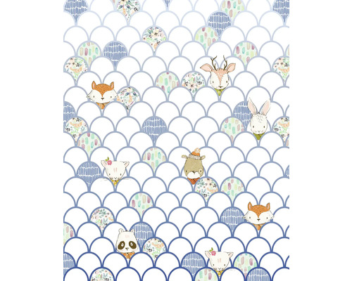 Tapetă cu motive animale și model solzos