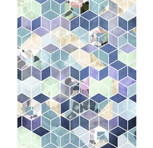 Model abstract geometric cub pentru decorarea pereților