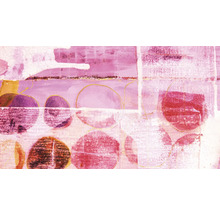 Pictură abstractă cu forme circulare pe pânză