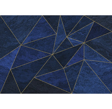 Model geometric de tapet cu triunghiuri și linii aurii