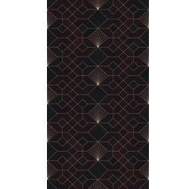 Model de tapet geometric cu motive de evantai și romburi