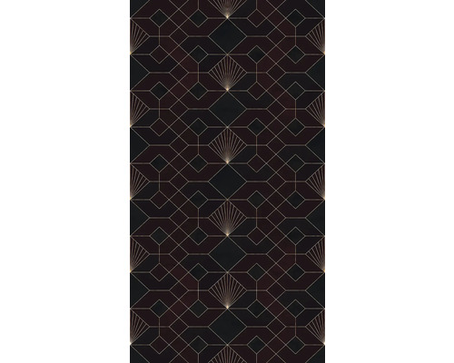 Model de tapet geometric cu motive de evantai și romburi