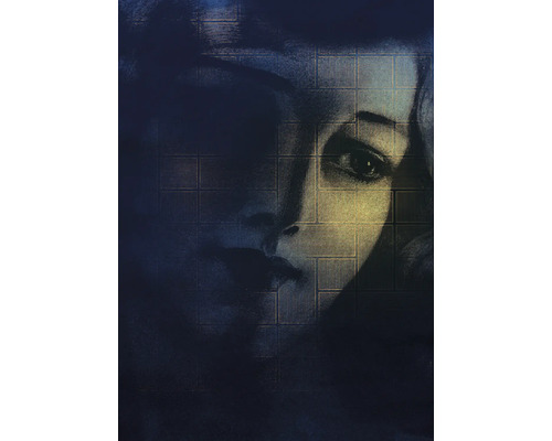 Portret abstract al unei femei cu model geometric