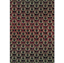 Tapetă cu model de pene de păun