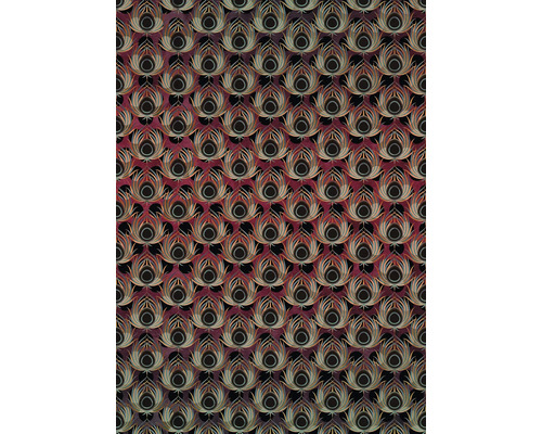 Tapetă cu model de pene de păun