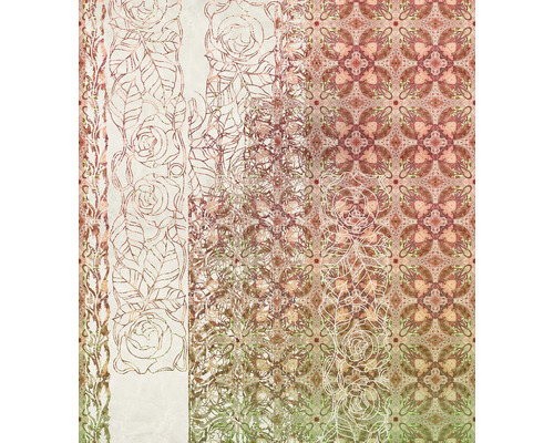 Tapet cu model de trandafiri și motive florale