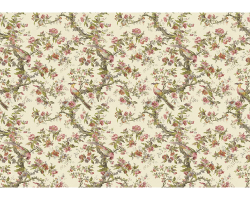 Tapet cu model de păsări și flori